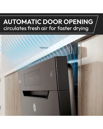 Hoover H-Dish 500 HF 4B7F0A-80 14 Place, Full Size Wifi Dishwasher - Graphite