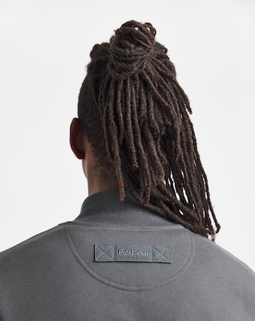 Barbour Galloway Relaxed Half Zip Sweatshirt - Asphalt