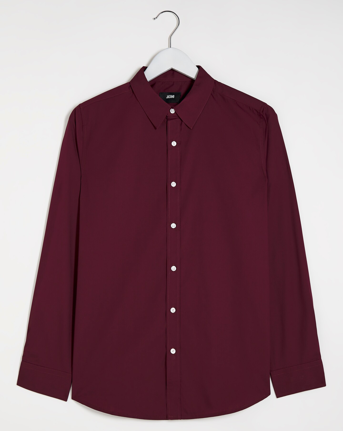 Wine Long Sleeve Formal Shirt Reg