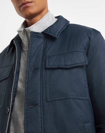 Navy Padded Shacket