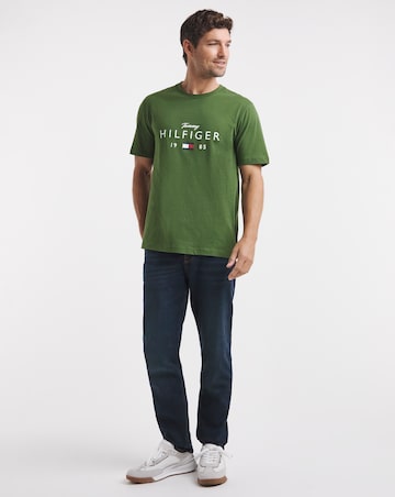 Tommy Hilfiger Short Sleeve Logo T-Shirt - Pine Green