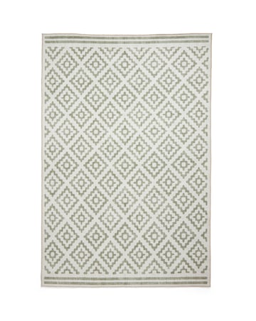 Think Rugs Coral Geometric Rug