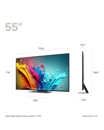 LG 55QNED87T6B 55in QNED NanoCell 4K Ultra HD HDR Smart TV
