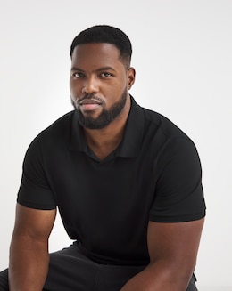 Pure Cotton  Trophy Neck Polo