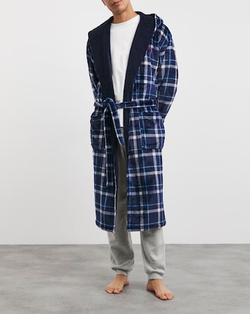 Joe Browns Fleece Check Dressing Gown