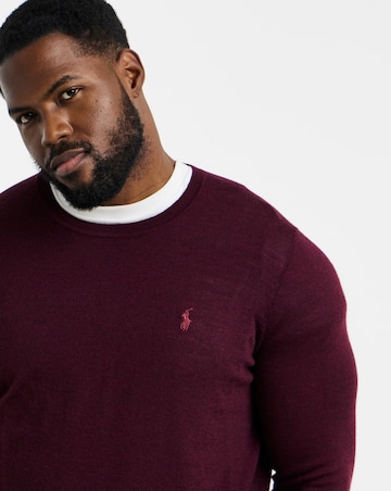 Polo Ralph Lauren Merino Wool Crew Jumper -Wine