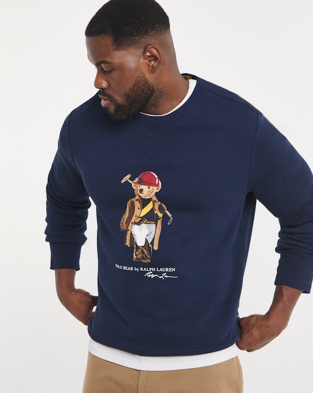 Polo Ralph Lauren Bear Crew Neck Sweatshirt - Navy