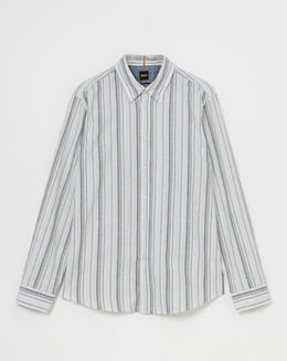 BOSS Natural Stripe Long Sleeve Shirt