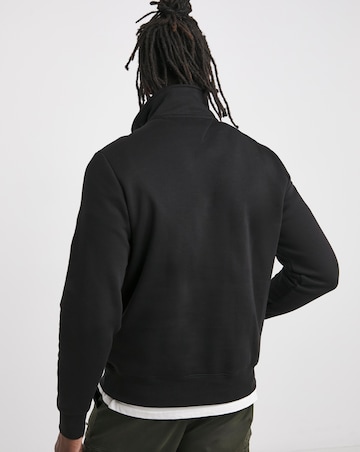 Tommy Hilfiger Black Logo 1/4 Zip Sweatshirt