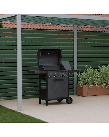 Charles Bentley Ottimo Origin 350 4 Burner Gas Barbecue with Side Burner