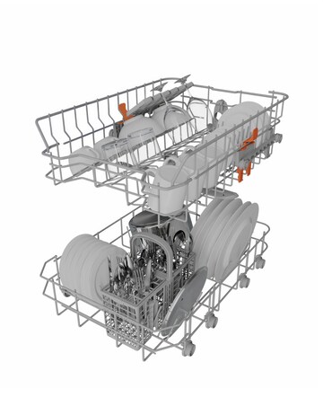 Hotpoint HP2FE10CS90BUK Slimline Dishwasher - 10 Place Settings - Black
