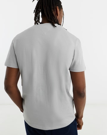 Tommy Jeans Regular Linear Logo T-Shirt - Grey