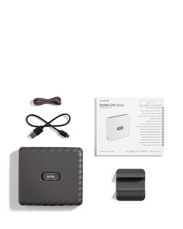 Fujifilm Instax Link Wide Printer with 40 Shot Film Pack - Mocha Gray