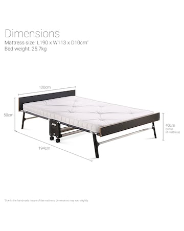 Jay-Be Grand Folding Bed with e-Pocket Mattress - Small Double