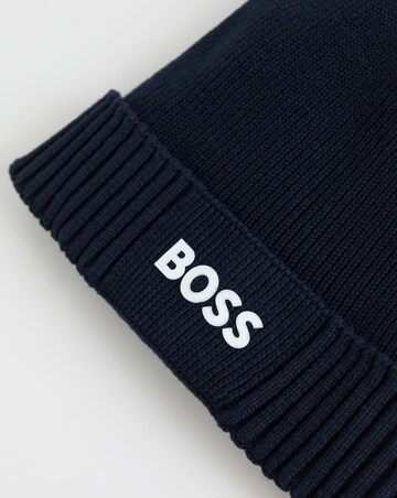 BOSS Logo Beanie - Navy