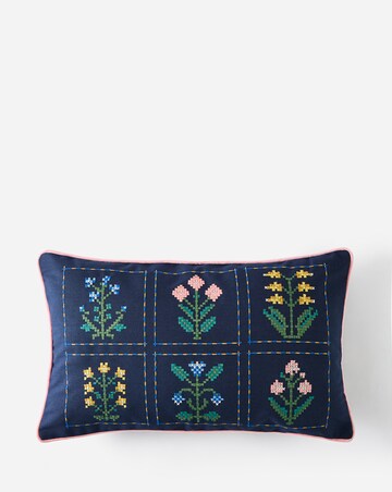 Julipa Lana Floral Embroidered Boudoir Cushion