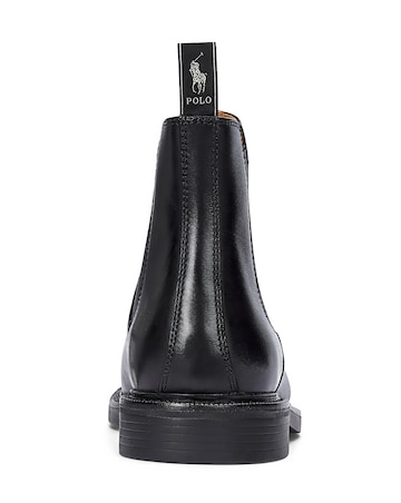 Polo Ralph Lauren Asher Leather Chelsea Boots - Blacks