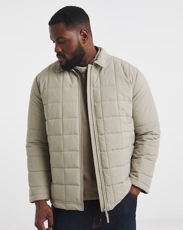 Water Resistant Square Quilt Shacket