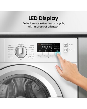 Hisense 3 Series WF3M741BWI Integrated 7kg Washing Machine 1400rpm White