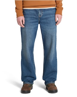 Timberland Sandown Pocket Embroide Tree Logo Denim Jeans - Blue