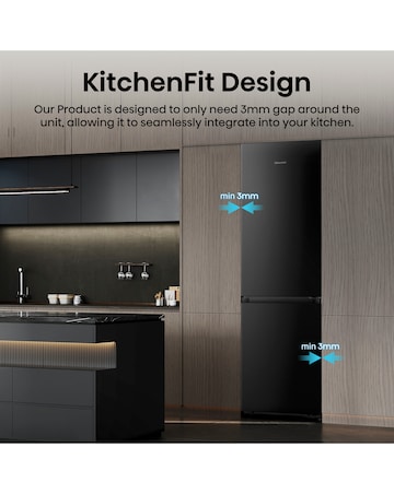 Hisense KitchenFit RB5K330GSFC Smart 60/40 Fridge Freezer - Black