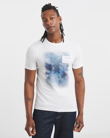 Calvin Klein Layered Photo Print T-Shirt - White
