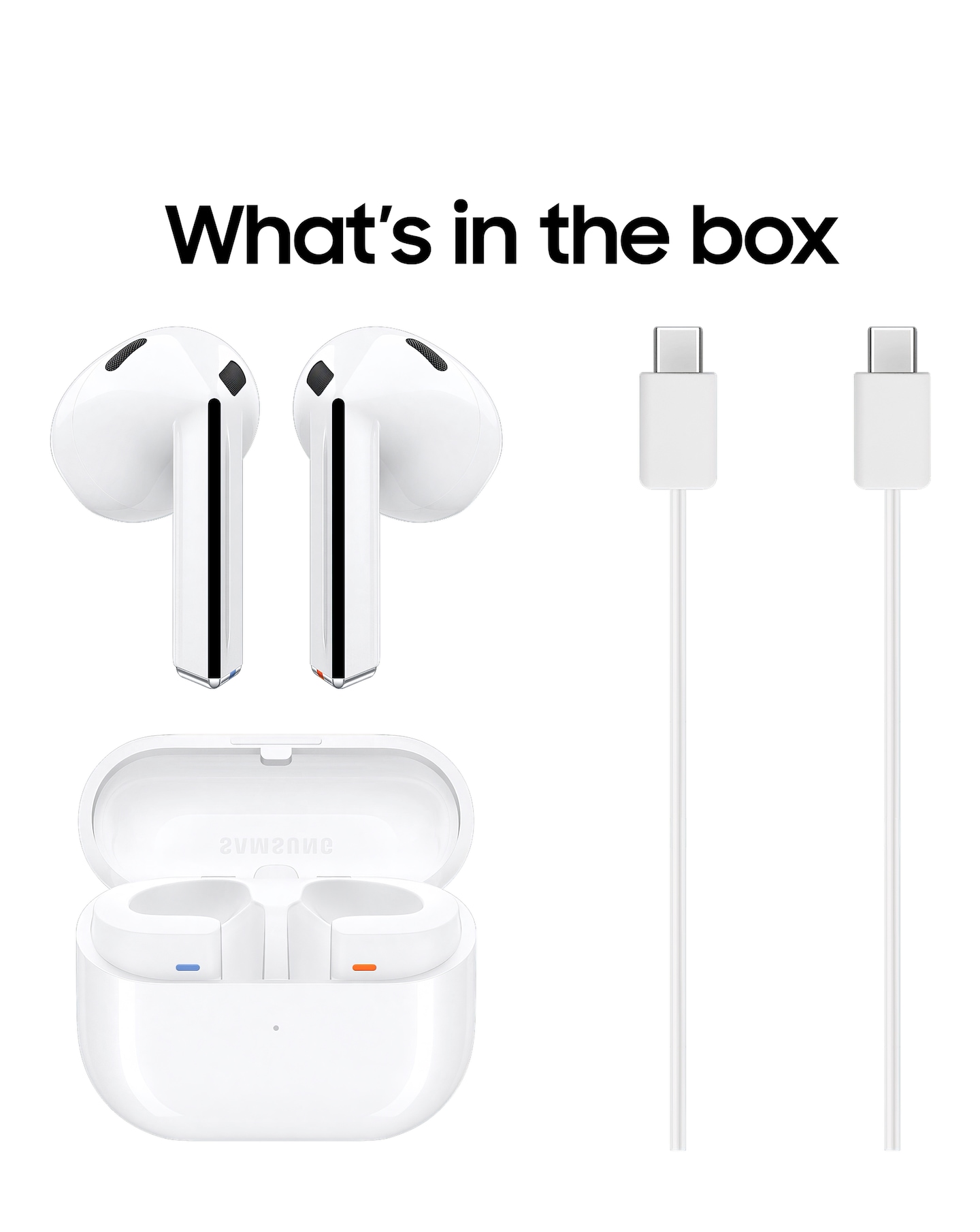 Samsung Galaxy Buds3 Wireless Earbuds - White - Galaxy AI | Jacamo