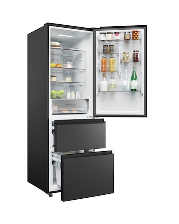 Haier Series 3 HTW3618ENPB Wifi Connect 185cm 60/40 Fridge Freezer - Slate Black