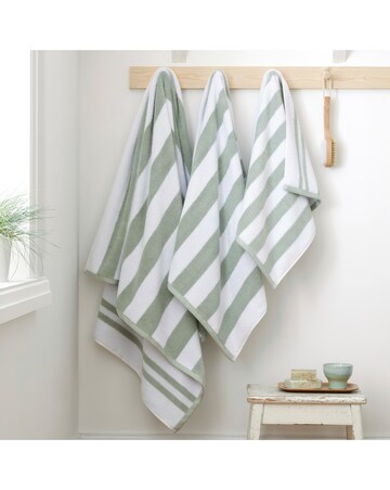 Bianca Reversible Stripe Jacquard Towels