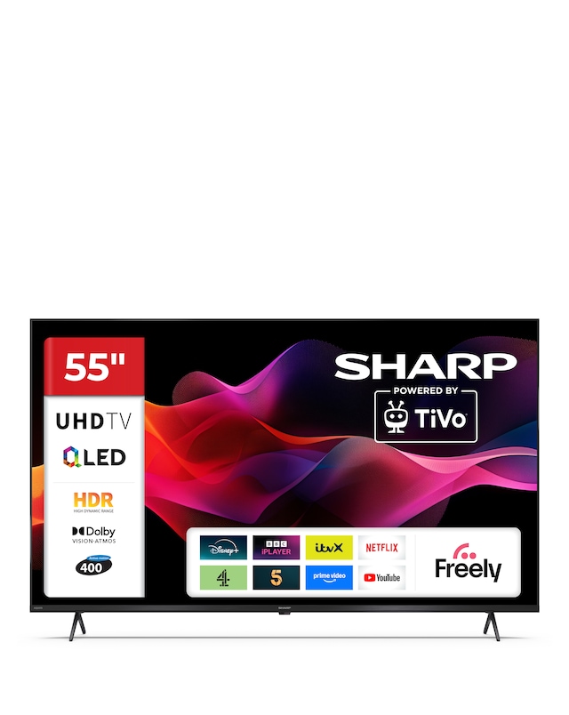 Sharp 4T-C55HM5245KB 55in 4K Ultra HD Smart TiVo LED TV with Freely