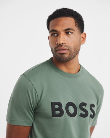 BOSS Short Sleeve Graphic Logo T-Shirt - Green