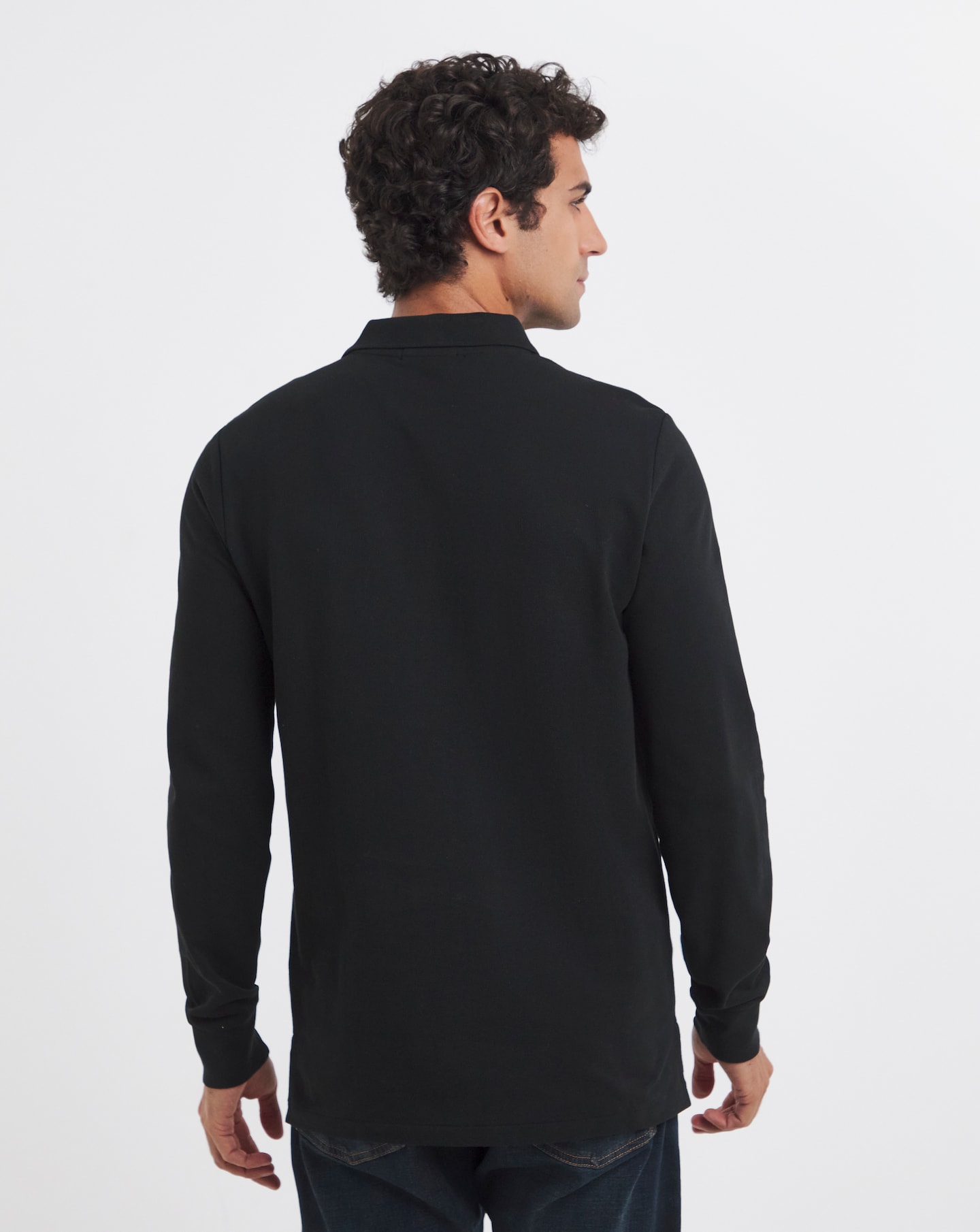 Polo Ralph Lauren Classic Long Sleeve Polo - Black | Jacamo
