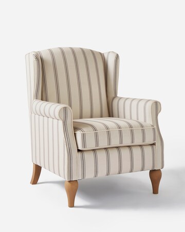 Bailey Stripe Wingback Armchair
