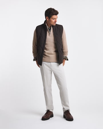 Barbour Grangetown 1/2 Zip Knitted Jumper - Stone