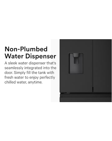 Hisense RF632N4WFE Fridge Freezer - Black E Rated