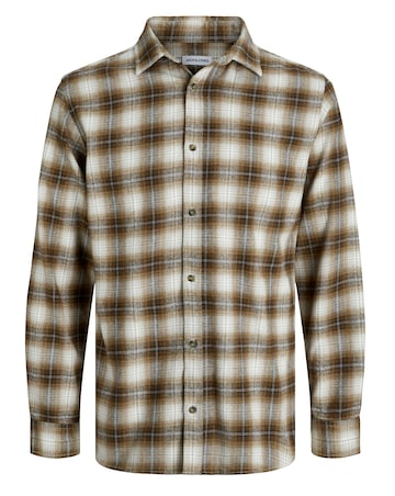 Jack & Jones Joshua Check Shirt - Brown