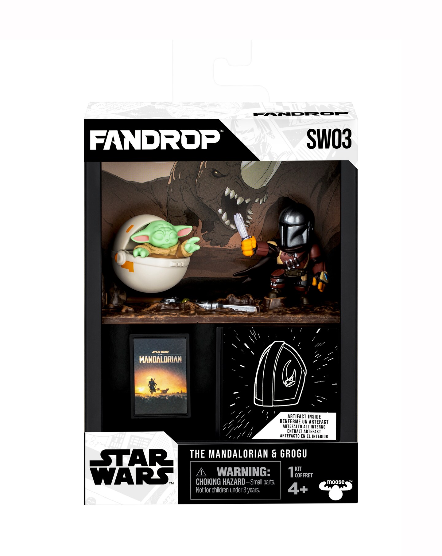 FanDrop Star Wars W1 Figure 2pk Mandalorian vs Grogu