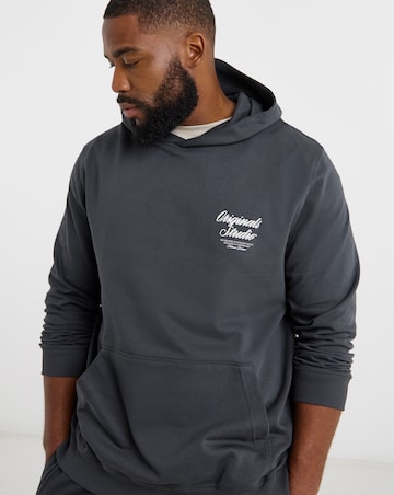 Jack & Jones Norrebro Back Graphic Hoodie - Grey