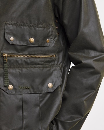 Barbour Re-Engineered Blackett Spey Wax Jacket - Olive