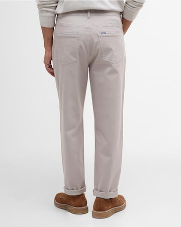 Barbour Washed Stretch Twill Regular Trouser - Concrete