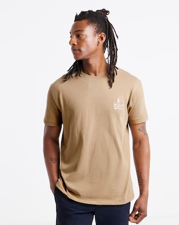 Polo Ralph Lauren Short Sleeve Chest Logo T-Shirt - Beige