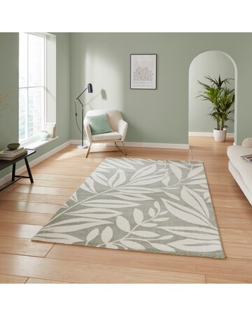 Catherine Lansfield Sorral Leaves Botanical Rug