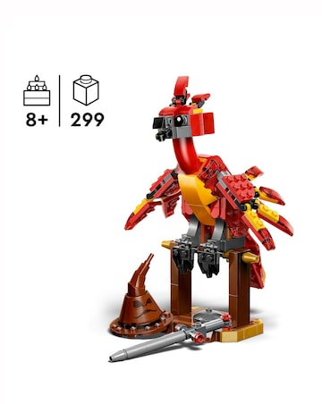 LEGO Harry Potter Fawkes: Dumbledore's Phoenix Toy, Mythical Creature 76448