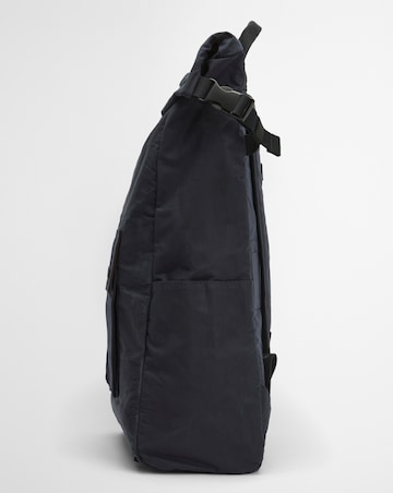 Barbour Transport Foldover Backpack Bag - Navy