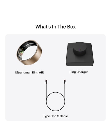 Ultrahuman Ring AIR Bluetooth Smart Ring - Brushed Rose Gold - Size 6
