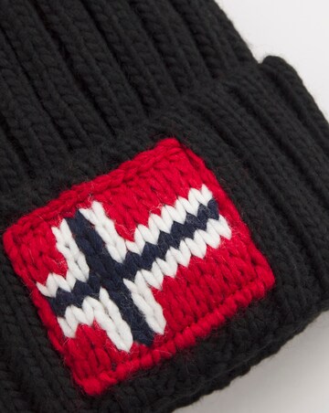 Napapijri Semiury Black Bobble Hat