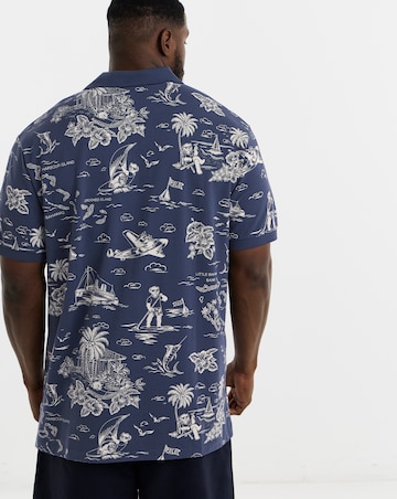 Polo Ralph Lauren Short Sleeve Printed Polo - Navy