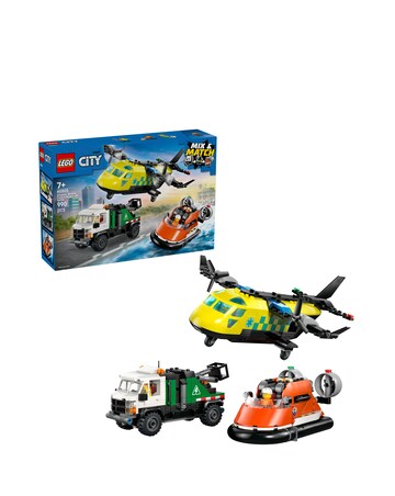 LEGO City Airplane, Service Truck & Hovercraft Rem 60505