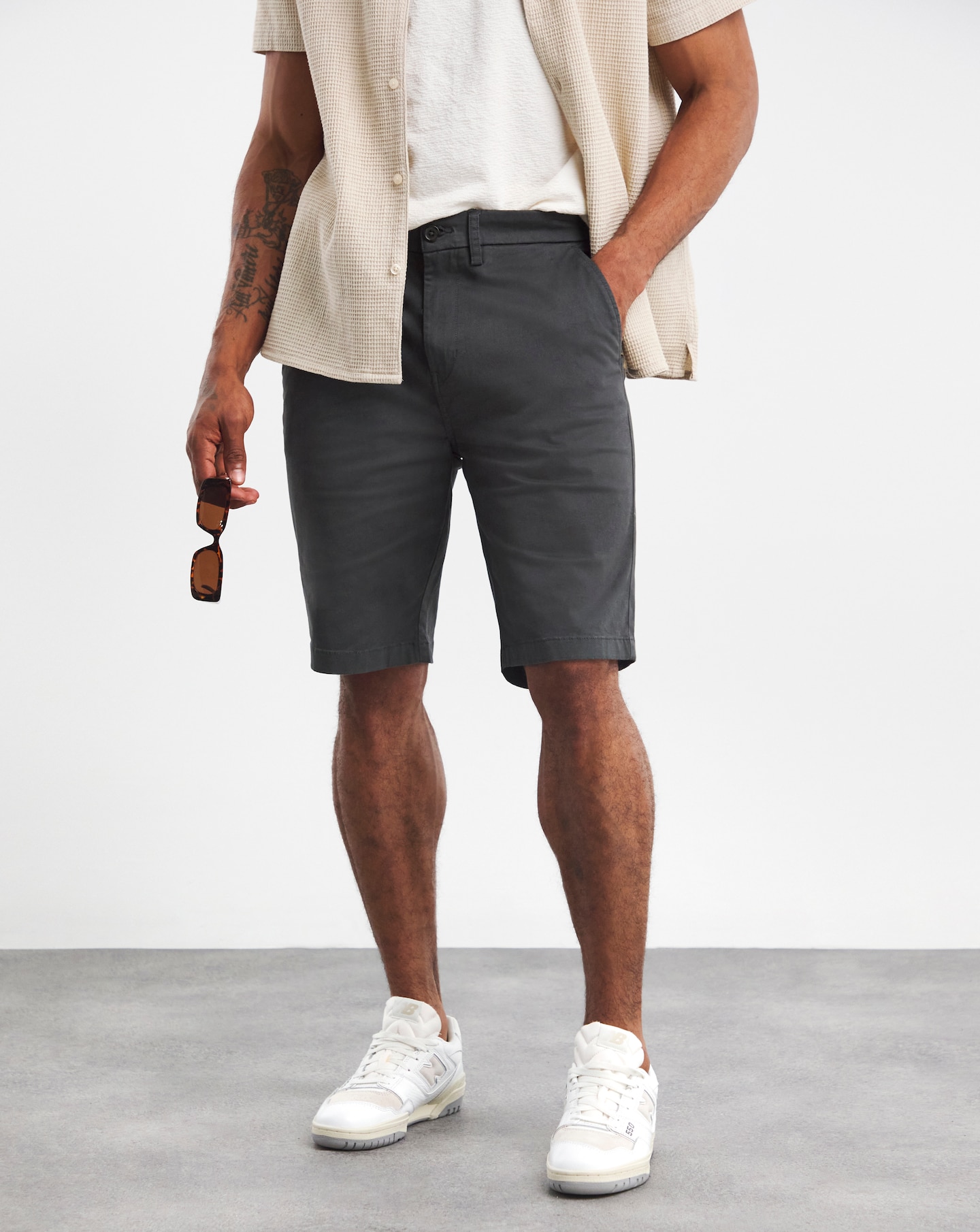 Longer length chino shorts hotsell