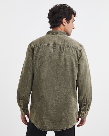Joe Browns Khaki Washed Shirt Long
